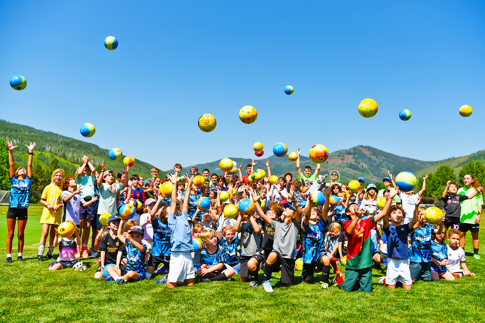 Soccer Camp Fun Large Group Photo