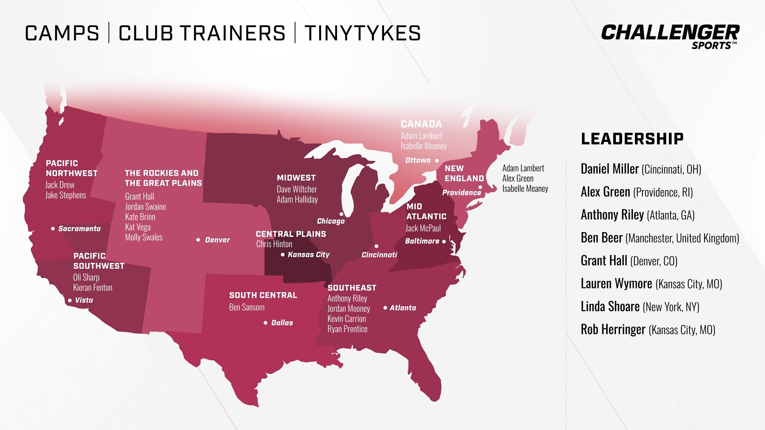Copy of Challenger Sports Geographical Overview