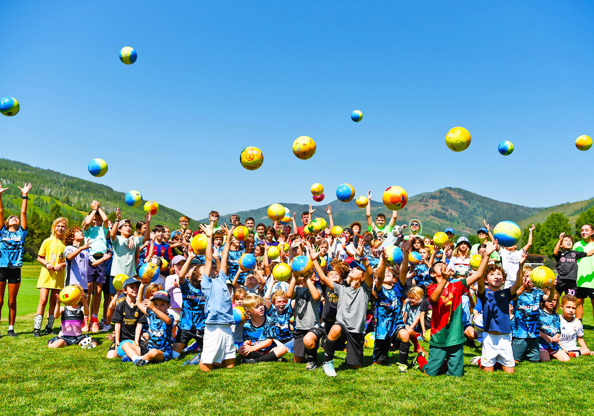 Soccer Camp Fun Large Group Photo