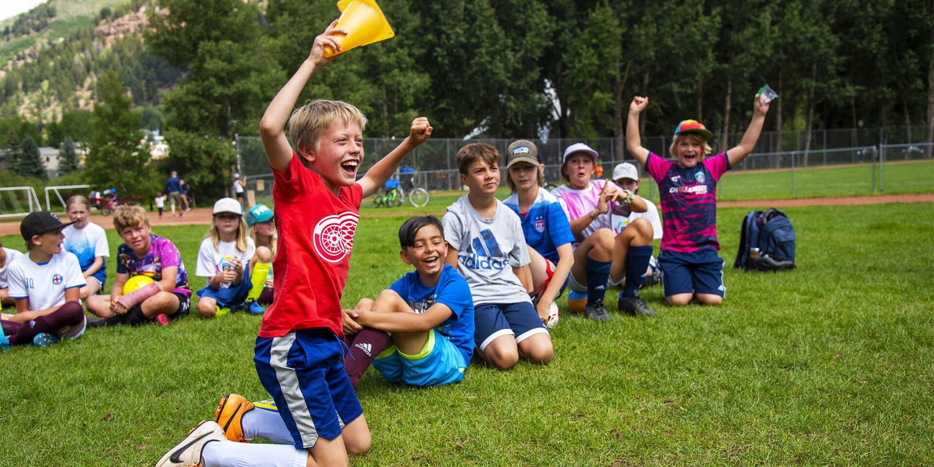 Foundational Skills Camps Group Photo of Happy Children