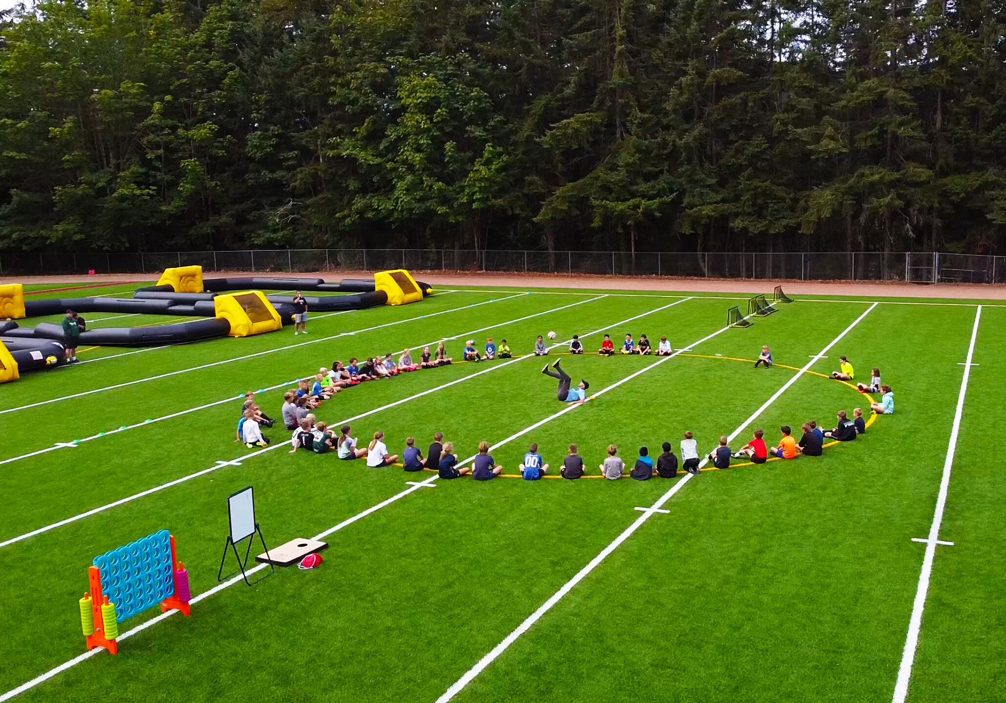 Creative Skills Coaches Skills Demo for Soccer Campers