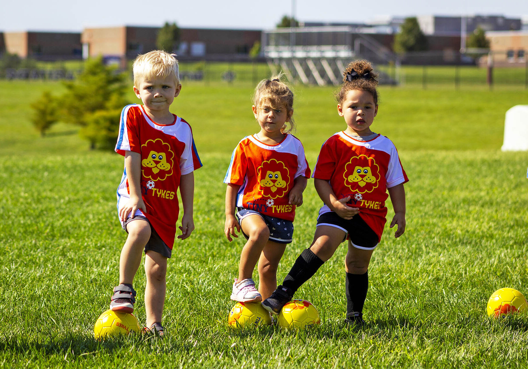 TinyTykes Kids Learning Soccer Skills